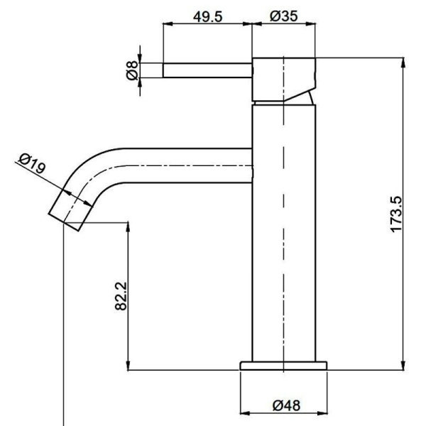 Смеситель для раковины Aquame Siena AQM6210BC